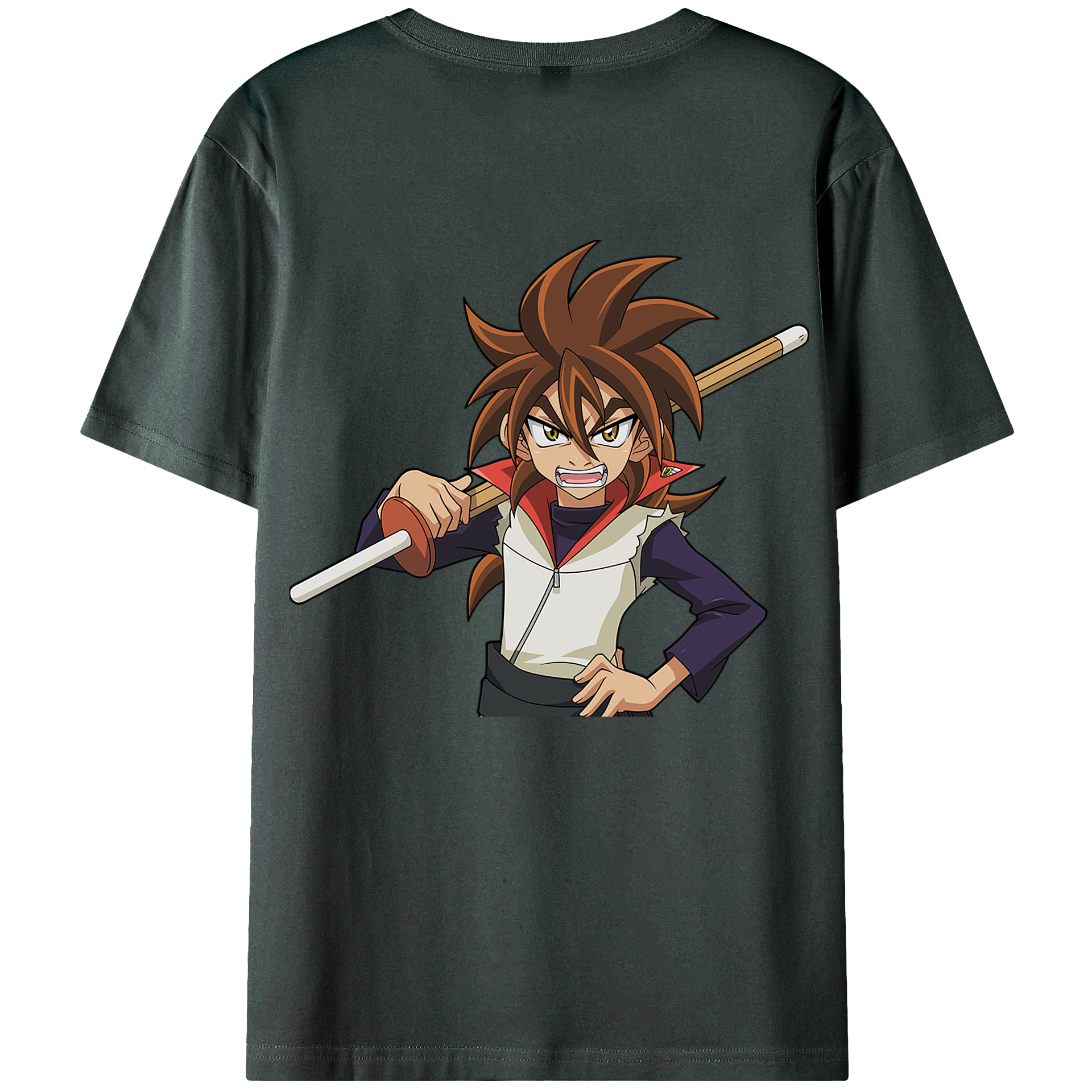 （画像用） 遊☆戯☆王 Yu-Gi-Oh! 綿100％ メンズ半袖Tシャツ（バックプリント） 通気性